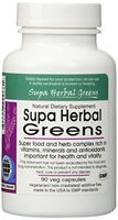 Supa Herbal Greens Whole Food Vegetarian Capsules; 90-Count, Made with Organic