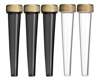 EZtube 5-Pack Joint Blunt Cigarette Tube Doob Vial Holder Waterproof Airtight Smell Proof Odor Sealing Container (Assorted 2)