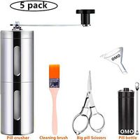 Pill Grinder Vitamin and Tablet Crusher Grind and pulverize Multiple Pills into a Variety of fine Powder (Adjustable) Use for Feeding Tube Kids or Pets 2020 New Pill Grinder Pill Cutter