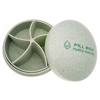 ZDQZC Pill Box - Pill Organizer for Travel, Large Pill Container Portable Pill Dispenser Excellent Pill Storage Case (Green)