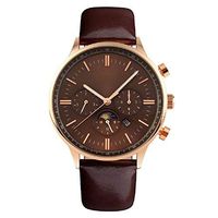 JOLLY New Watch Fashion Trend Quartz Watch Multi-Function Waterproof Business Steel Non-Mechanical Watch (Color : F)