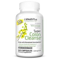 Health Plus Super Colon Cleanse Psyllium with Herbs, Capsules 60 ea (Pack of 8)