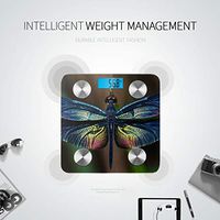 Cute and Petite Elf Dragonfly Weighing Machine for Body Most Accurate Bathroom Scales Scale for Weight Tracks 8 Key Compositions Analyzer Sync with Fitness Apps 400 Lbs