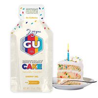 GU Energy Original Sports Nutrition Energy Gel, Birthday Cake, 24 Count Box