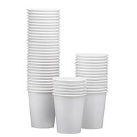 NYHI 200-Pack 8 oz White Paper Disposable Cups – Hot/Cold Beverage Drinking Cup for Water, Juice, Coffee or Tea – Ideal for Water Coolers, Party, or Coffee On the Go’