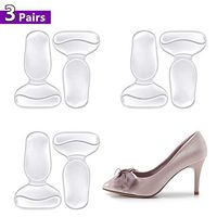 High Heel Cushion, Shoe Pads for Too Big Shoes, Anti-Slip Heel Grips Inserts Liners Foot Insoles for Women, Ladies, Girls, 3 Pairs