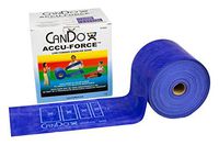 CanDo 10-5924 AccuForce Exercise Band, 50 yd Roll, Blue-Heavy