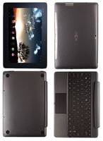 Skinomi Brushed Steel Full Body Skin Compatible with Asus Transformer Prime TF201 (Tablet and Keyboard)(Full Coverage) TechSkin with Anti-Bubble Clear Film Screen Protector