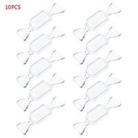 Ladaidra 10Pcs Transparent Plastic Candy Box Clear Storage Container Wedding Party Favors