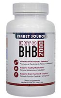 Planet Source Keto BHB 2000 Fat Burner Brain Energy 120 Vegetable Capsules