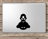 Avatar Aang Upper Body Last Airbender - Apple MacBook Laptop Vinyl Sticker Decal, Die Cut Vinyl Decal for Windows, Cars, Trucks, Tool Boxes, laptops, MacBook - virtually Any Hard, Smooth Surface