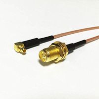MMCX male right angle to RP SMA female pigtail cable RG178 15cm 6inch NEW Good Quality Fast USA Shipping