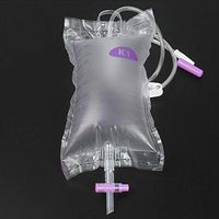 XIHAA Urinary Drainage Bag with Urinary Drainage Bag with Anti-Reflux Chamber, 1000 Ml Vinyl with Drainage (20Pcs)