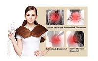 WE&ZHE Electric Heating Shoulder Physiotherapy Heating Pad Vertebral Keep Warmer Shawl, 3 Temperature Choose, Automatic Overheating Protection, 1#