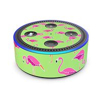 Flamingo Day - Skin Sticker Decal Wrap for Amazon Echo Dot (2nd Generation)