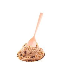 Petal Spoon, Petal Shaped Spoon, Tasting Spoon - Disposable - 4.5" - Coral, Pink - 100ct Box - Restaurantware