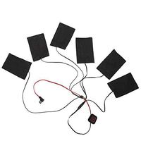 Alomejor USB Heating Pad Clothes Heating Pad 6-in-1 Winter Jacket Vest Metal Fiber Heating Pads