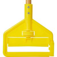 Rubbermaid FGH116000000 60" Invader Side Gate Wood Mop Handle, Yellow, Lot of 12