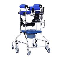 BNSDMM rollator walker with seat Walker - Elderly Disabled Persons Assisted Walking Stand Scooter Toilets Eight Rounds - Anti-backward Plus Toilet Type Lower Limb Training Rehabilitation Equipment Eld