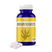Ahana Nutrition Pure Brown Seaweed Extract Capsules - A Natural Dietary Supplement to Aid Weight Loss, Weight Management and Immune Support (500mg - 100 Count)