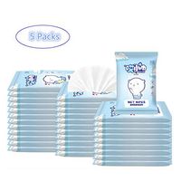 10 Sheets Disposable Wipes Non-Woven Adult Daily Care Wet Wipes Hand Cleaning Shine Wipes Household Protective Products 5 Packs 50 Sheets