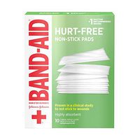 Bandaid First Aid 3X4 in Nonstick Pads 10 ct