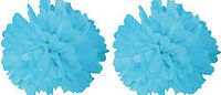 Tissue Pom Poms 12" Package of 2 (Blue)