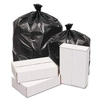 GEN 385820 Waste Can Liners, 60 gal, 1.6 mil, 38-Inch x 58-Inch, Black, 100/Carton