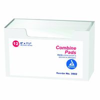 Dynarex Combine Pads 1/pouch - Sterile 8" x 7 1/2" 20/12/Cs