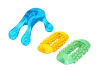 FGen 3pcs Light Blue Frog Shape Four Foot Acupressure Massage Acupuncture Point Massage Scraping Multi-Function Massage Roller