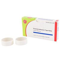 Genuine First Aid Adhesive Tape Rolls, 1/2 inch by 2.5 Yards, 2-Rolls (Pack of 100)