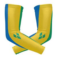 poeticcity Saint Vincent and The Grenadines Flag 1 Pair Arm Sports Sleeves Cooling Warmer UV Protection