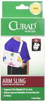 CURAD Pediatric Arm Sling with Fun Print and Shoulder Pad, Child (Pack of 4)