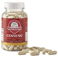 Baumann Ginseng Capsules- Authentic American Ginseng Capsules-Made in USA-100% Wisconsin Ginseng in Every Tablet- No Additives and Other Ingredients