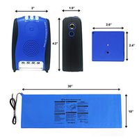 GleenMed Wireless Caregiver Alarm Set with 10” x 30” Bed Exit Pressure Sensor Pad – 85/100dB Alarm/Music Alert – Patient Bed Alarm/Fall Prevention Alarm for Elderly/Adult/Patient/Exit Alarm