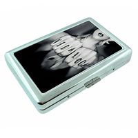 Chola Pin Up Girls Gangsta Hood Girl S19 Silver Cigarette Case Metal Wallet Id Holder 4" X 2.75" RFID Protection