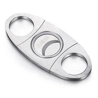 Cigar Cutter Stainless Steel Double Blade Guillotine Scissors for Most Size of Cigars