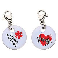 Taking Warfarin Snap-On Bracelet Charm-Parent (Stainless Steel),90