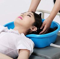 Bed Shampoo Basin, Medical Hair Washing Basin Plastic Thicken Wash Basin Tray for Disabled, Handicap, Elderly, Patient Bedridden