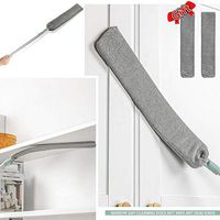 Dust Cleaner - Retractable Gap Dust Cleaning Artifact - Bedside Dust Brush Telescopic Long Handle Mop Household Bed Bottom Gap Clean Fur Hair Sweeping Dusty Magic Microfibre Duster
