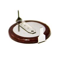 Panasonic VL2330-1HF Battery, Lithium, Coin Cell, 2 Pin Horizontal Leads, 3V, 50mAh, Rechargeable