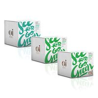 Oi Certified Organic Cotton Tampons, 2 Boxes of 16 Super and 1 Box of 16 Super Plus Tampons, Compact Plant-Based Applicator