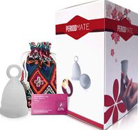 Period Mate Menstrual Cup All Colors and Sizes (Clear, Small Menstrual Cup)