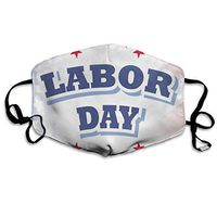 Face Mask Labor Day America Flag Marvellous Cycling Half Face Earloop Dust Mask for Woman