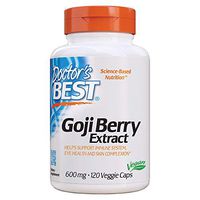 Doctor's Best Goji Berry Extract, Non-GMO, Vegan, Gluten Free, 120 Veggie Caps