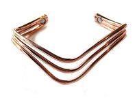 Copper Three Wire Magnetic Therapy Fashion Cuff (Large)