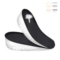 Kalevel Height Increasing Insoles 1 Inch Heel Height Inserts Lift Shoe Insoles Taller Shoe Inserts Men Women (Black - 1” Height)