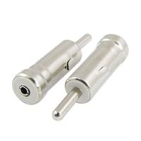 Water & Wood 2 Pcs Car Male Plug AM/FM Radio Antenna Cable Adapters Connectors