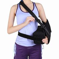 JIN Shoulder Abduction Sling with 30° Abduction Pillow Rotator Cuff Immobilizer Brace Fully Adjustable Comfort Padding Universal Right/Left Shoulder with Shoulder,M