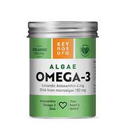 Algae Omega-3 | Vegan Omega 3 DHA Supplement | Icelandic Astaxanthin & Vitamin E | Supports Brain Heart Joints Prenatal Care | Endurance & Recovery | All Natural Vegan Non-GMO Gluten Free |60 Softgels